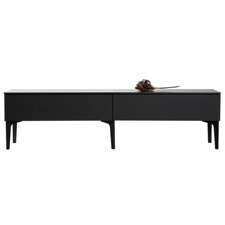 Lundia Fuuga TV table with drawers, black