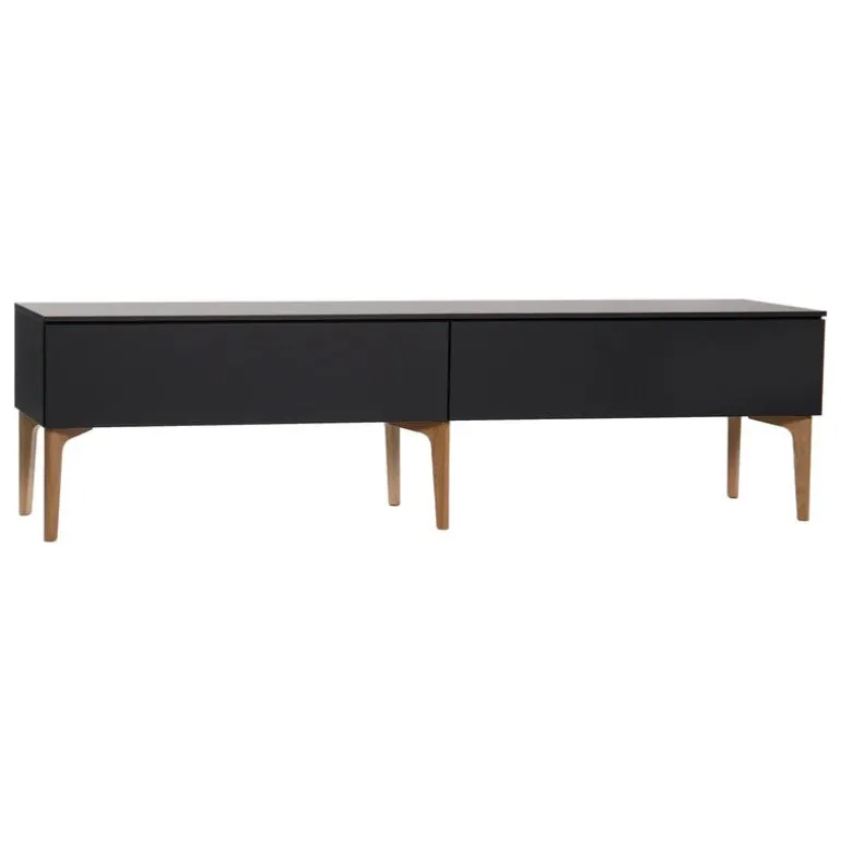 Lundia Fuuga TV table with drawers, black - oak