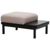 Lundia Hetki ottoman, black base - nude Muru 464