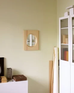 Lundia Knot wall mirror, pine