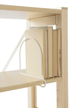 Lundia Wire bookend, round, white