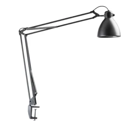 Luxo L-1 desk lamp, aluminium grey