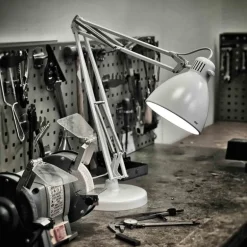 Luxo L-1 desk lamp, white