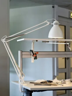 Luxo L-1 desk lamp, white