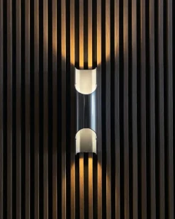LYFA Pan wall lamp, 95 mm, aluminium