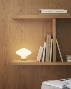 LYFA Repose table lamp 175, opal - brass