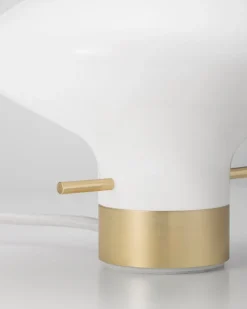 LYFA Repose table lamp 175, opal - brass