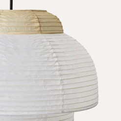 Made By Hand Papier Double pendant lamp, 40 cm, soft yellow