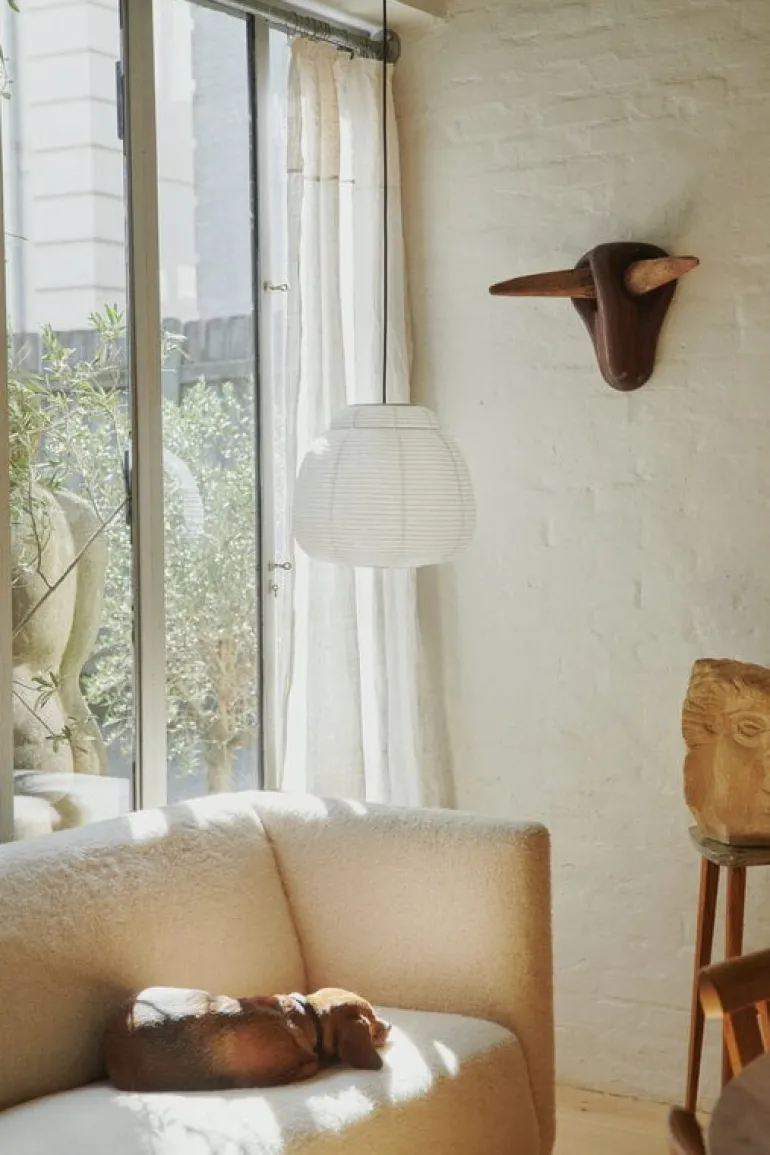 Made By Hand Papier Single pendant lamp, 40 cm, white