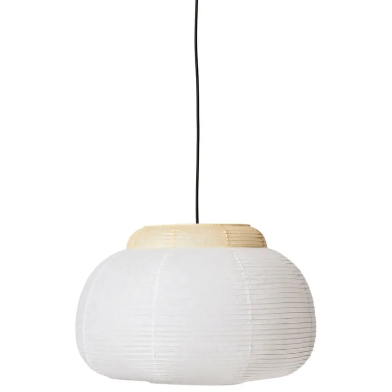 Made By Hand Papier Single pendant lamp, 52 cm, soft yellow