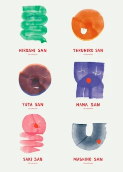 MADO Amis Japonais poster, 50 x 70 cm