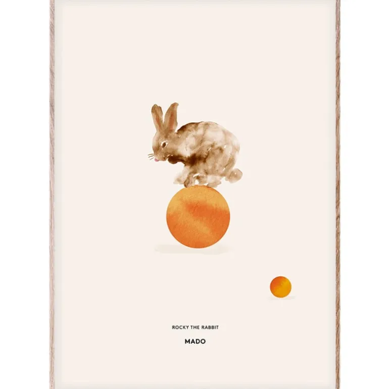 MADO Rocky the Rabbit poster 50 x 70 cm