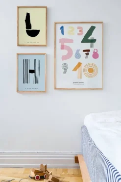 MADO Spaghetti Numbers poster, 50 x 70 cm, multicolour