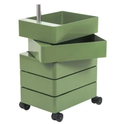 Magis 360° drawer unit, 5 drawers, green