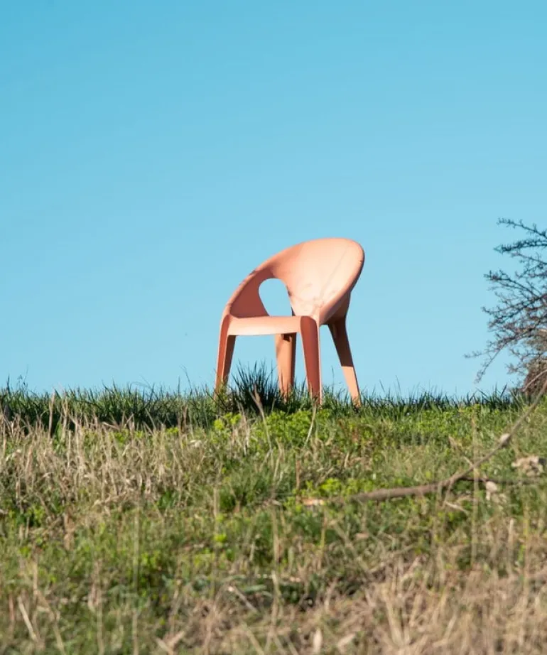 Magis Bell chair, sunrise