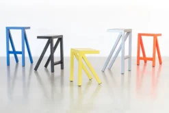 Magis Bureaurama bar stool, 74 cm, black - white splatter