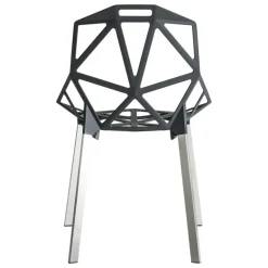 Magis Chair_One, anthracite - polished aluminium legs