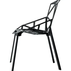Magis Chair_One, black - painted aluminium legs