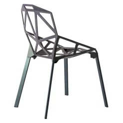 Magis Chair_One, grey/green painted aluminium