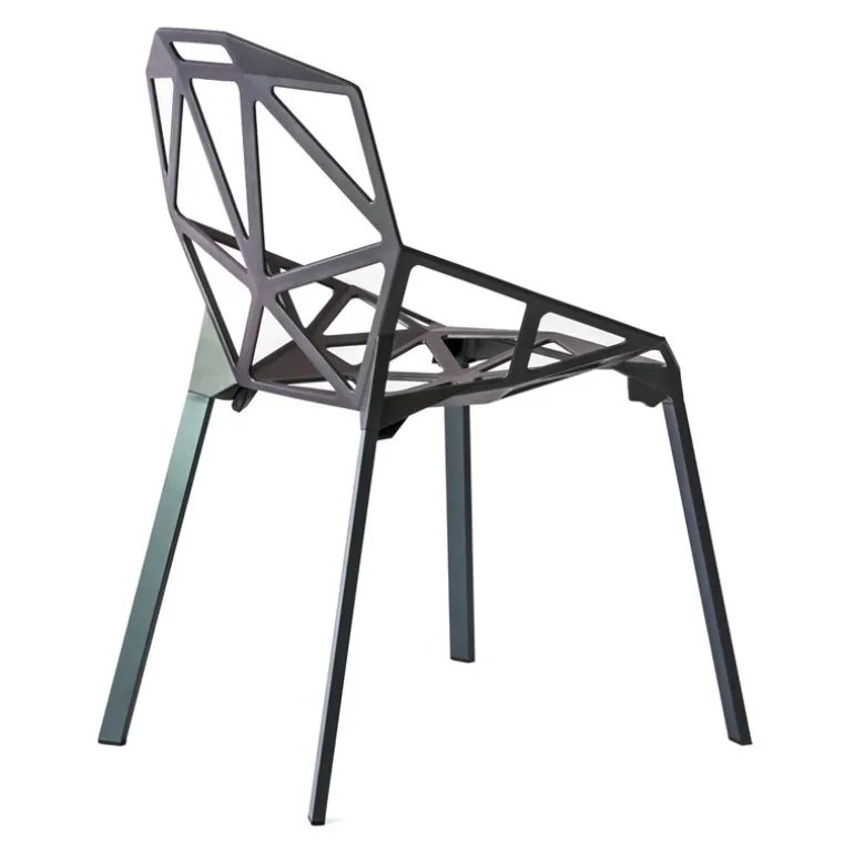 Magis Chair_One, grey/green painted aluminium