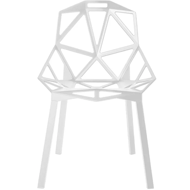Magis Chair_One, white - painted aluminium legs