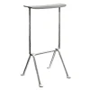 Magis Officina bar stool, medium, galvanized, metallised grey