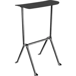 Magis Officina bar stool, medium, galvanized, black