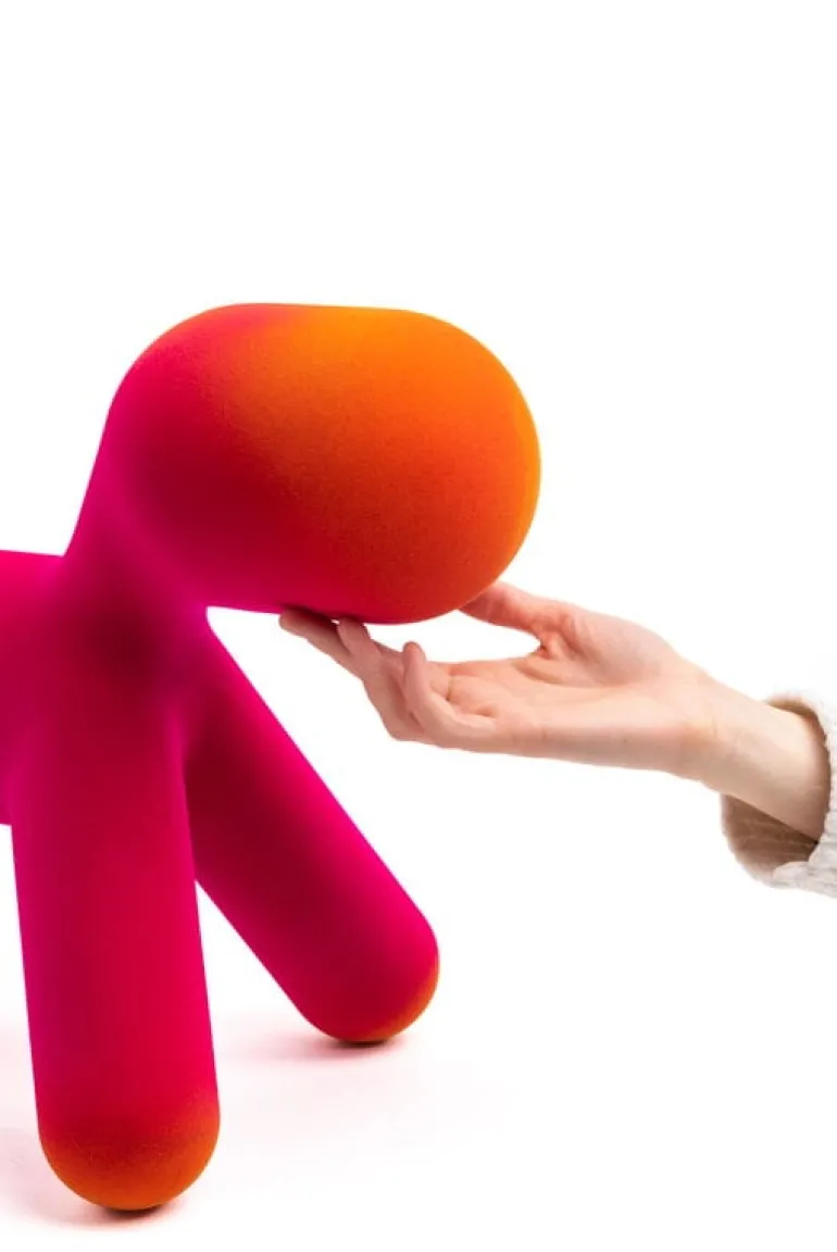 Magis Puppy, M, fuchsia - orange velvet