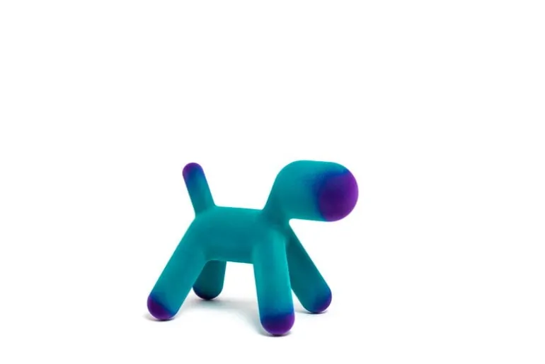 Magis Puppy, M, turquoise - violet velvet