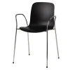 Magis Substance chair with arms, chrome - black