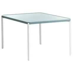 Magis Tambour low table, 73 cm, white - light blue