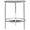 Magis Tambour side table, 65 cm, polished aluminium