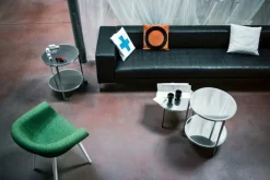 Magis Tambour side table, 65 cm, polished aluminium