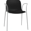 Magis Troy chair with arms, black - chrome