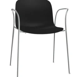 Magis Troy chair with arms, black - chrome