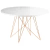 Magis XZ3 table, 120 cm, copper - white marble