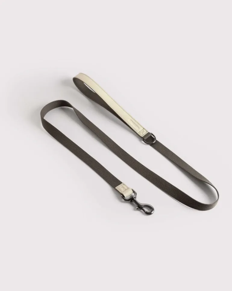 Masimalo Colour Block leash, light sage - khaki