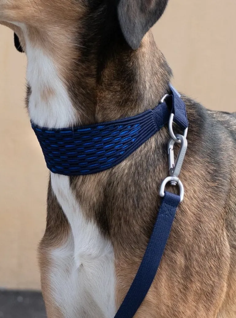 Masimalo 3D Knit collar, navy - royal blue