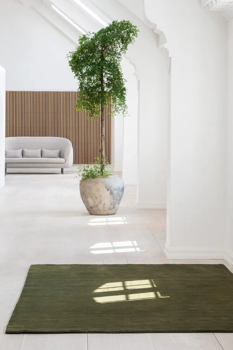 massimo copenhagen Earth rug, moss green