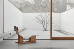 Massproductions 4 PM chaise longue, American cherry