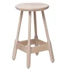 Massproductions Albert bar stool, white oiled oak