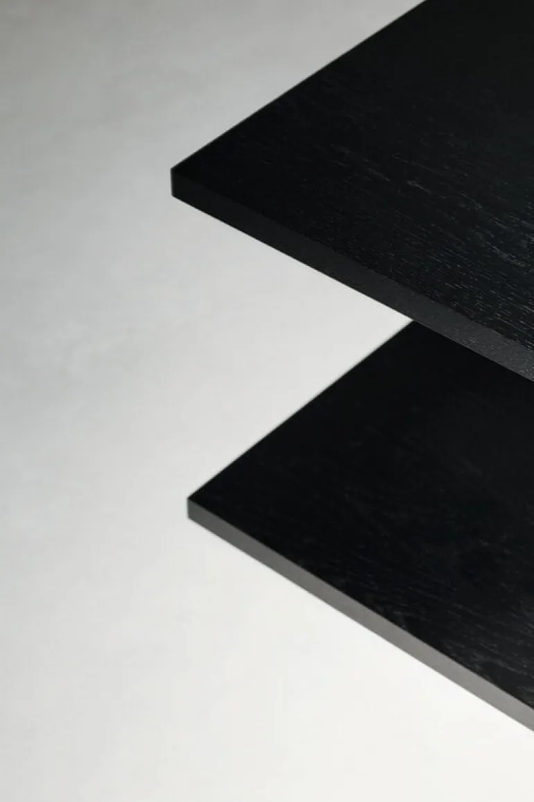 Massproductions Bit table, black stained oak