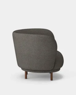 Massproductions Dandy armchair, walnut stained beech - Sacho Safire 001