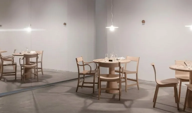 Massproductions Draft dining table, beech