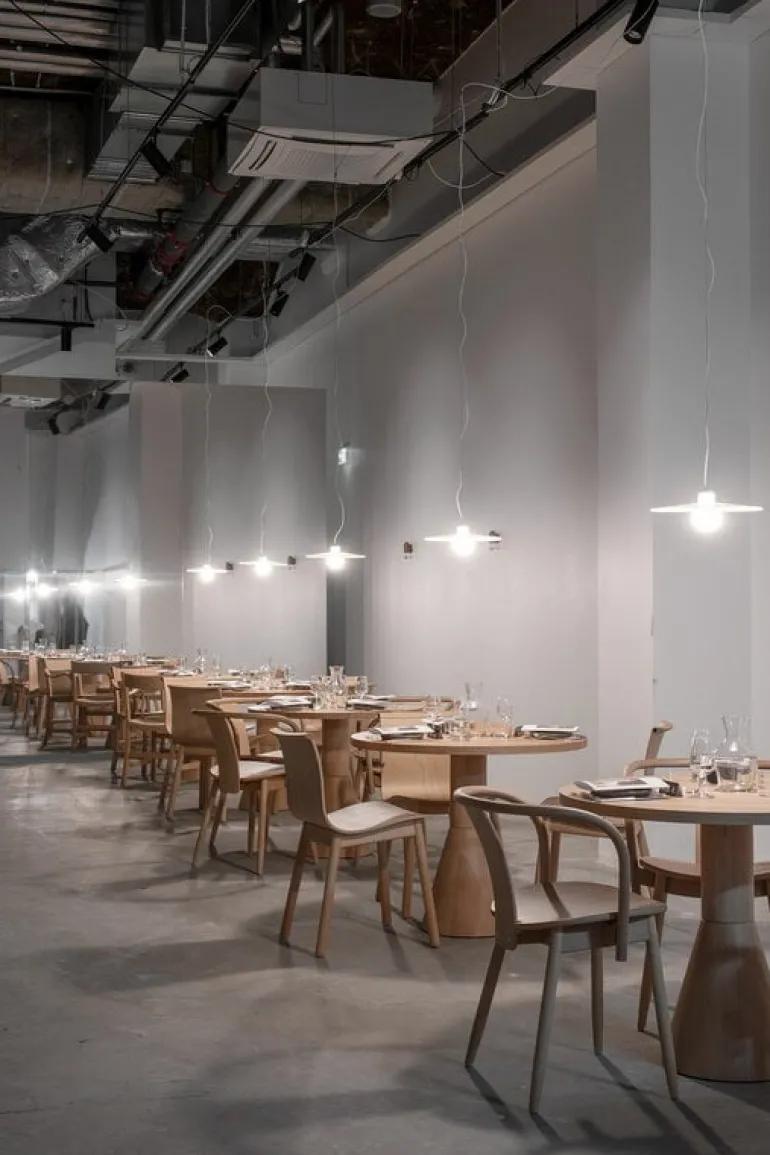 Massproductions Draft dining table, beech