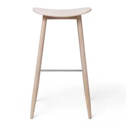 Massproductions Icha bar stool, 65 cm, white oiled oak