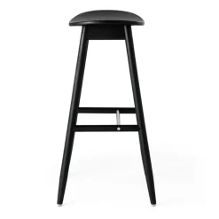 Massproductions Icha bar stool, 65 cm, black stained oak