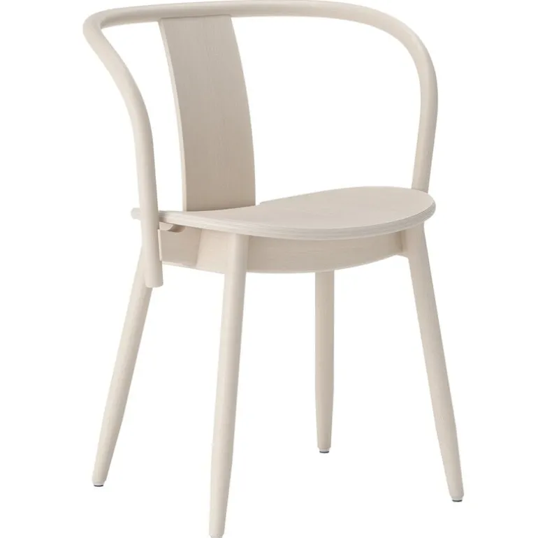 Massproductions Icha chair, white oiled beech
