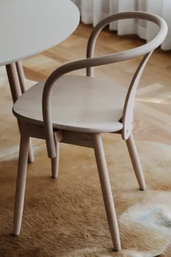 Massproductions Icha chair, white oiled beech