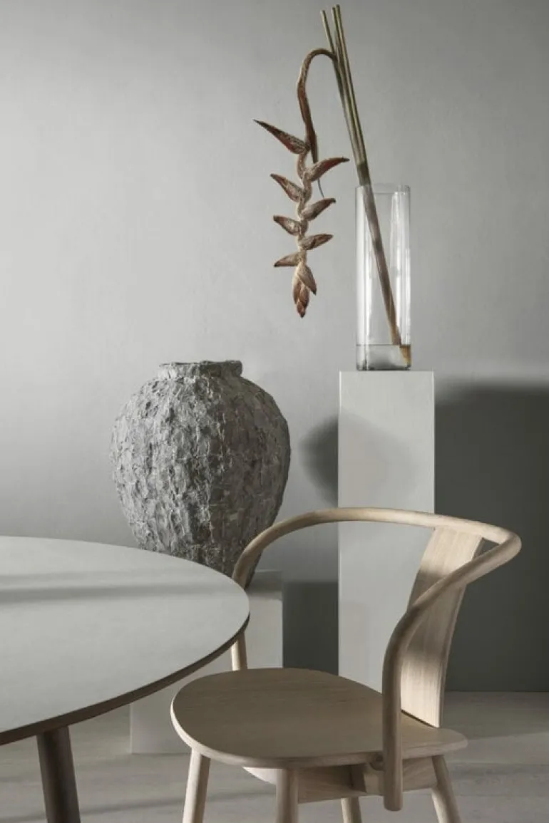 Massproductions Icha chair, white oiled beech